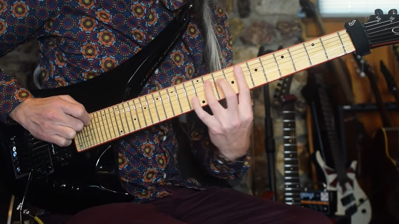 Dan Mumm sweep picking Gary Kramer turbulence 7 string 36 frets